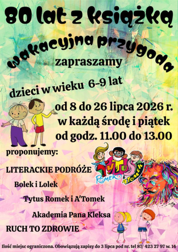 80 lat z książką - wakacyjna przygoda